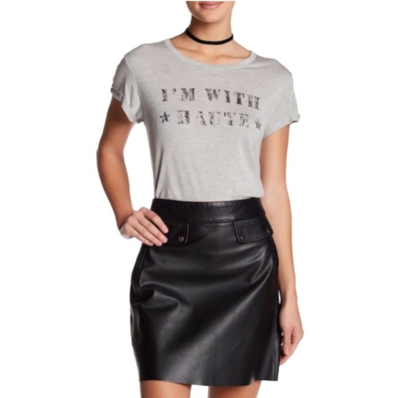Haute Hippie Tops - Graphic $135 I'm With Haute Hippie Tee Shirt NWT S